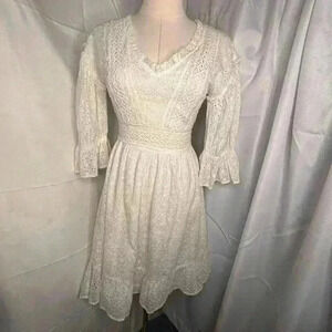 NWT Love Sam White Eyelet Dress